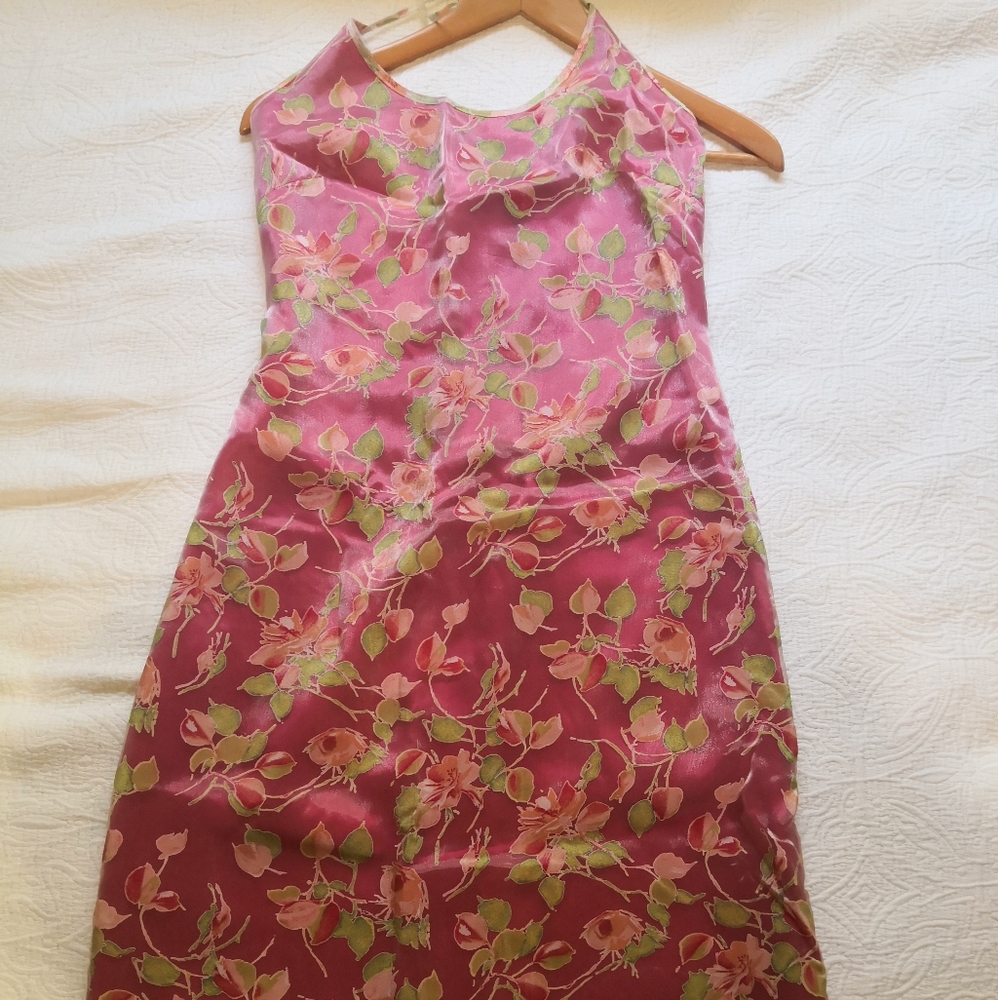 LAUNDRY by Shelli Segal- vintage satin silk dress